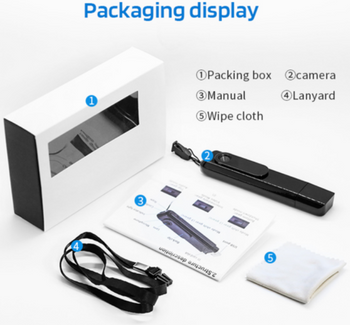 Clip-on Camera 1080P HD Record Handheld DV USB Charging TF Card Camera